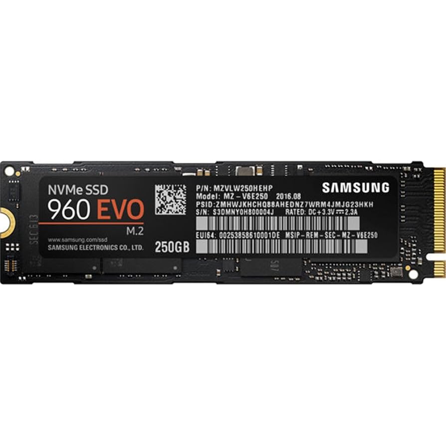 PCパーツ Samsung SSD 250GB 960EVO Amazon.com: Samsung 960 EVO Series - 250GB PCIe NVMe - M.2